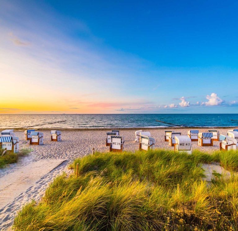 Strandkörbe am Strand auf Usedom