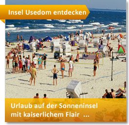 Strandurlaub auf Insel Usedom erleben