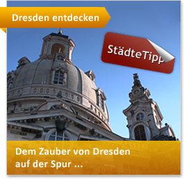 Frauenkirche in Dresden mit Lutherdenkmal