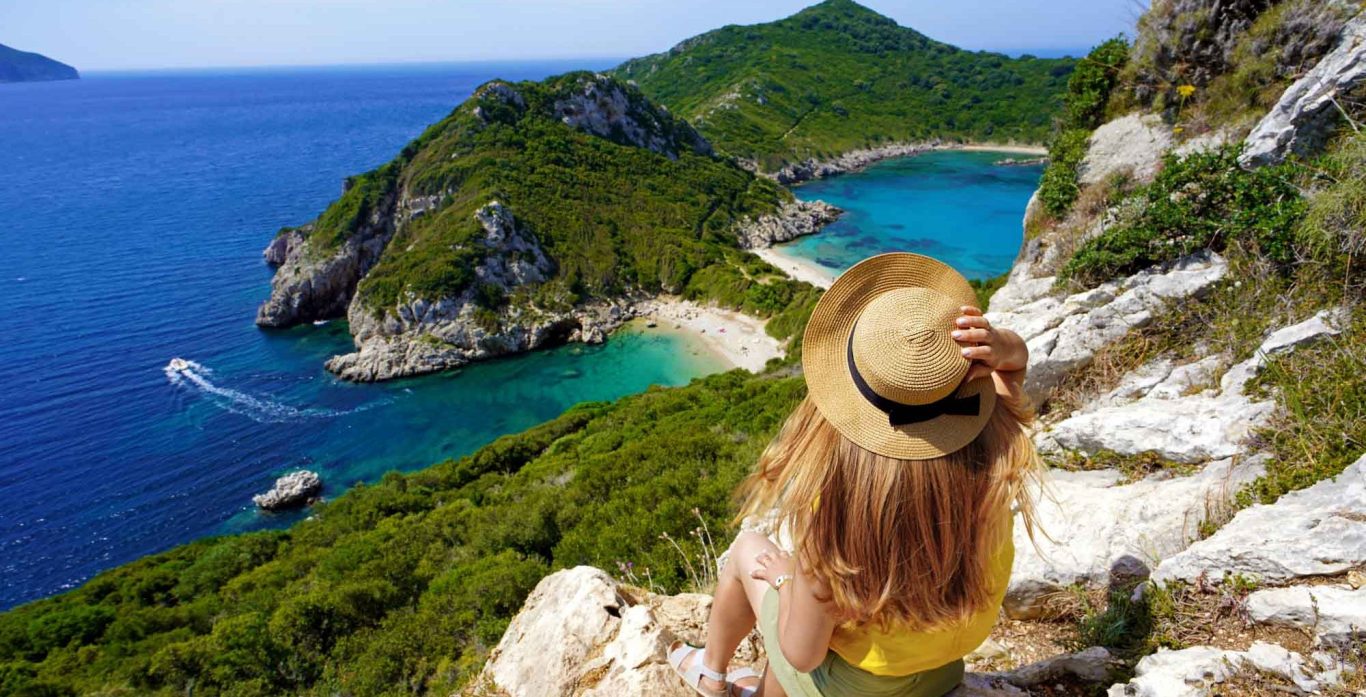 Bucht mit Porto Timoni Beach auf der Insel Korfu