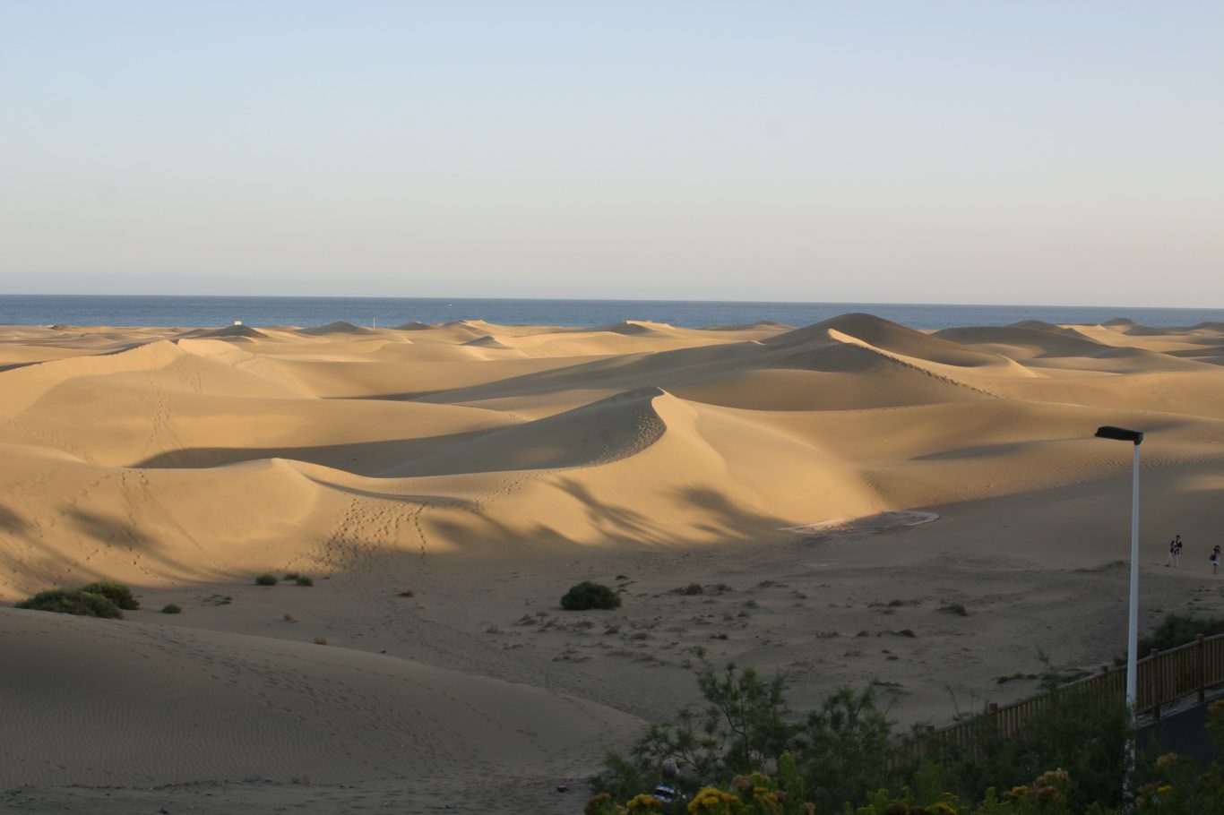 Gran Canaria - Dünenmeer vor Maspalomas Dünen im Sonnenuntergang auf Gran Canaria