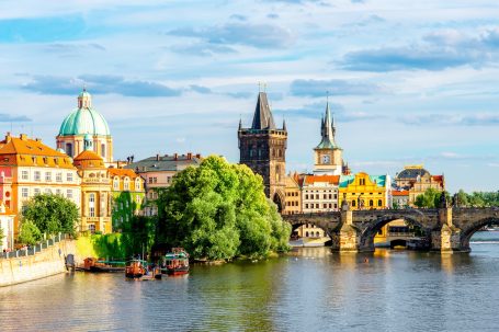 Türme der Karlsbrücke in Prag