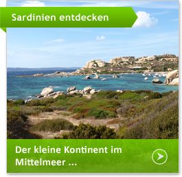 Urlaubsregion Insel Sardinien im Mittelmeer