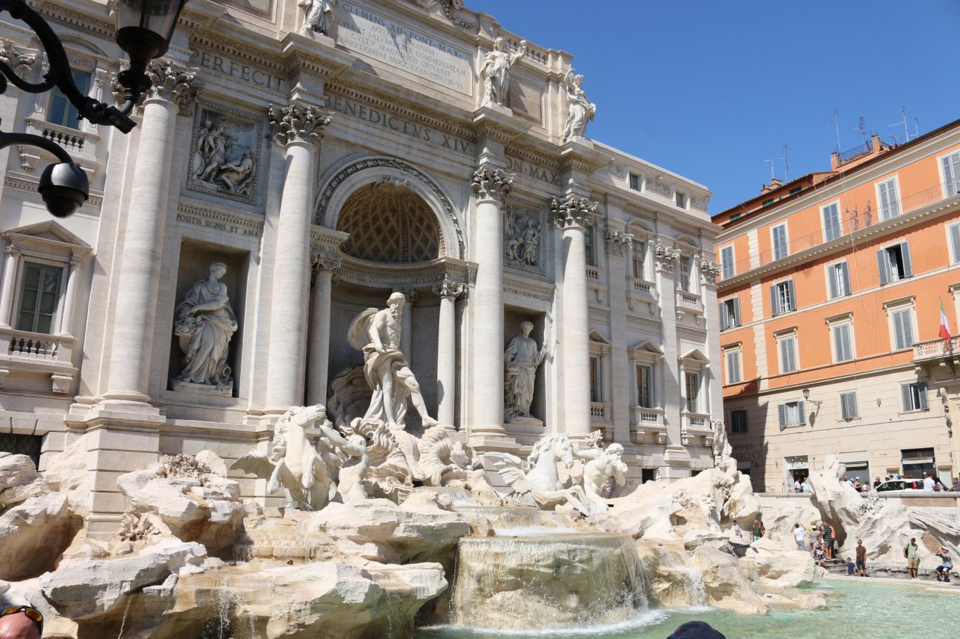 Trevi-Brunnen in Rom Fontana di Trevi Figuren im Trevibrunnen in Rom