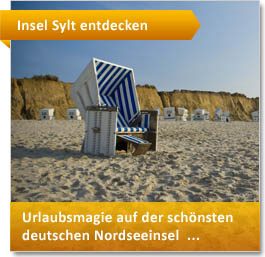 Strandkorb am Strand auf Sylt